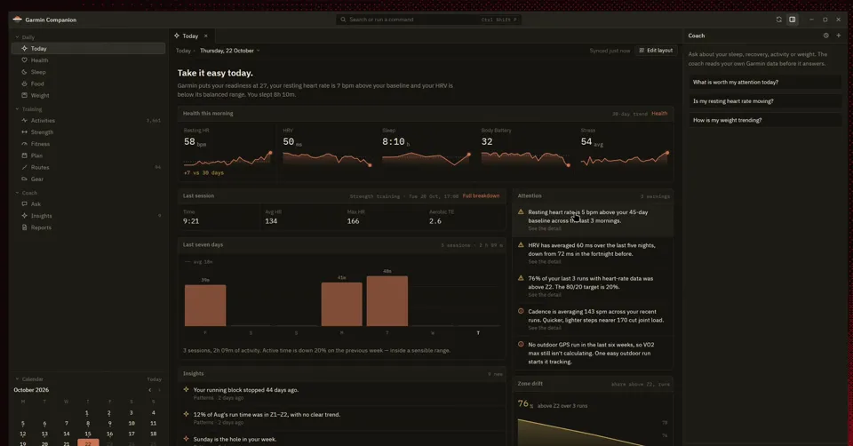 Preview of Garmin Companion